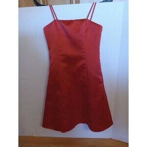 David's Bridal Bridesmaid Burnt Orange  Dress Size 8 Party  Prom Wedding